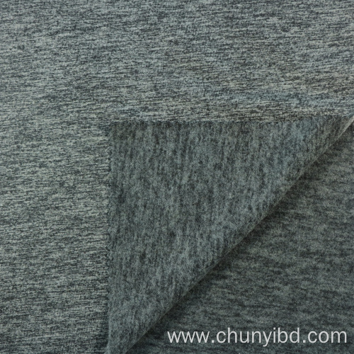 100% Polyester Spun fleece one side brushed fabric